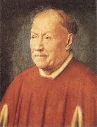 EYCK, Jan van Portrait of Cardinal Nicola Albergati painting